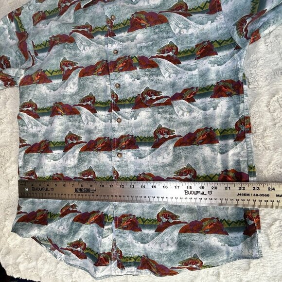 Flyshacker Clothing Co Men's Large Fishing Shirt Button Down Multicolor Casual - Picture 8 of 8